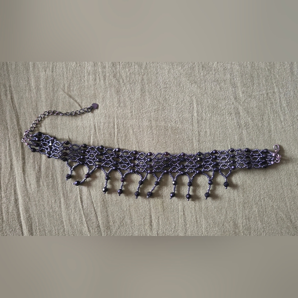 Elegant Beaded Choker Necklace